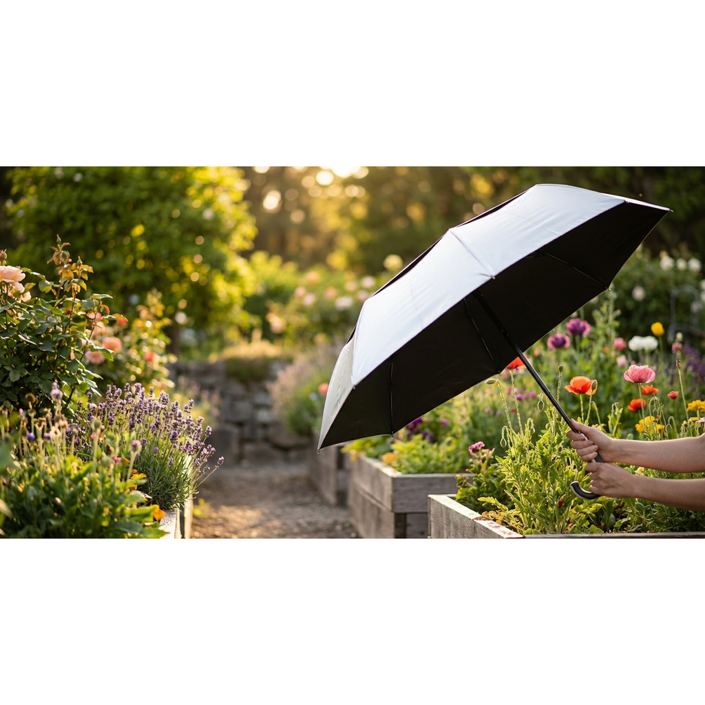 best patio umbrellas for uva and uvb protection HOMSHADE Double Sided 15ft Solar Lights Lighted Umbrella resistant fabric ensures 99.9% protection from harmful rays while the easy tilt mechanism provides adjustable shade angles Best Garden Umbrella for UV