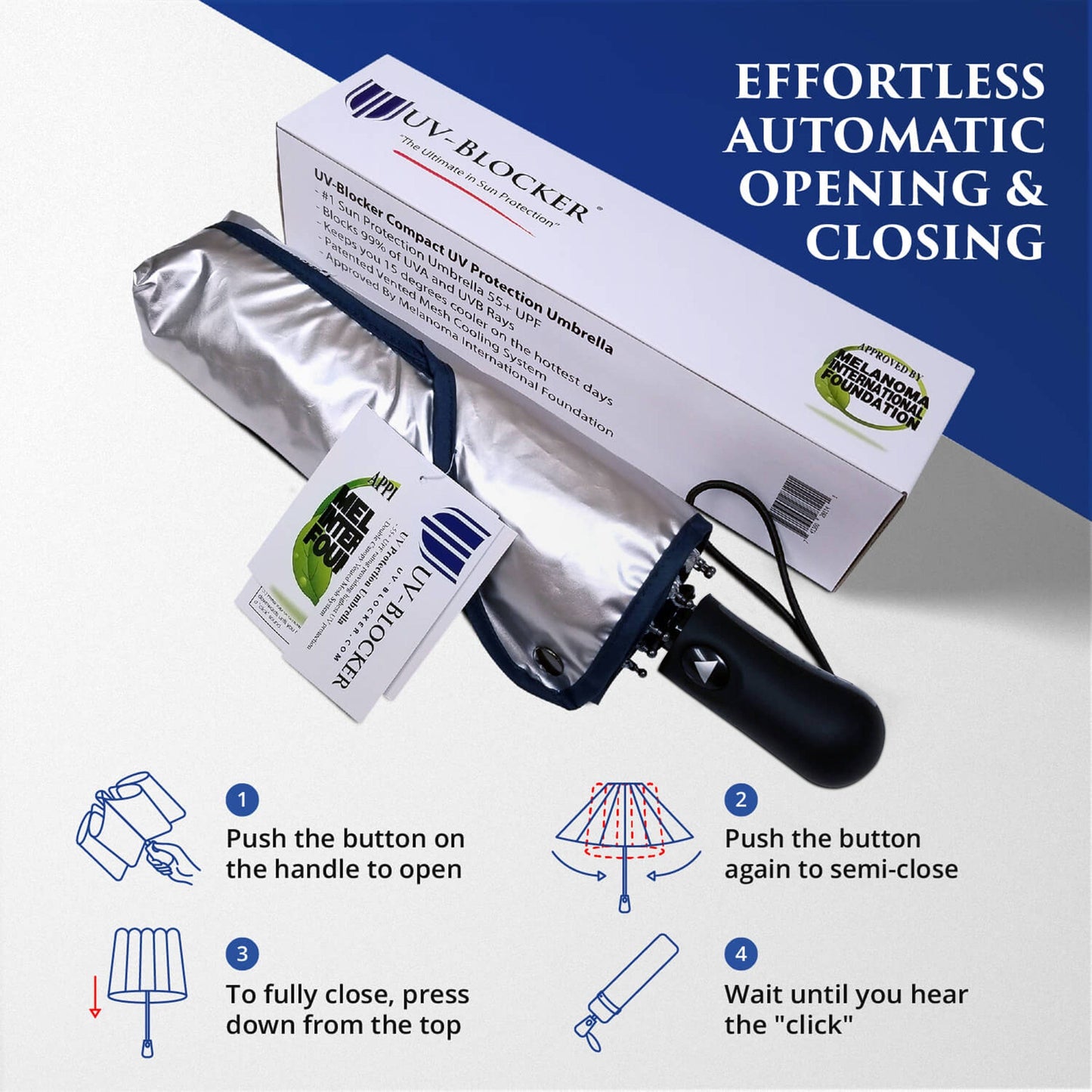 UV Blocker compact sun umbrella, easy open/close