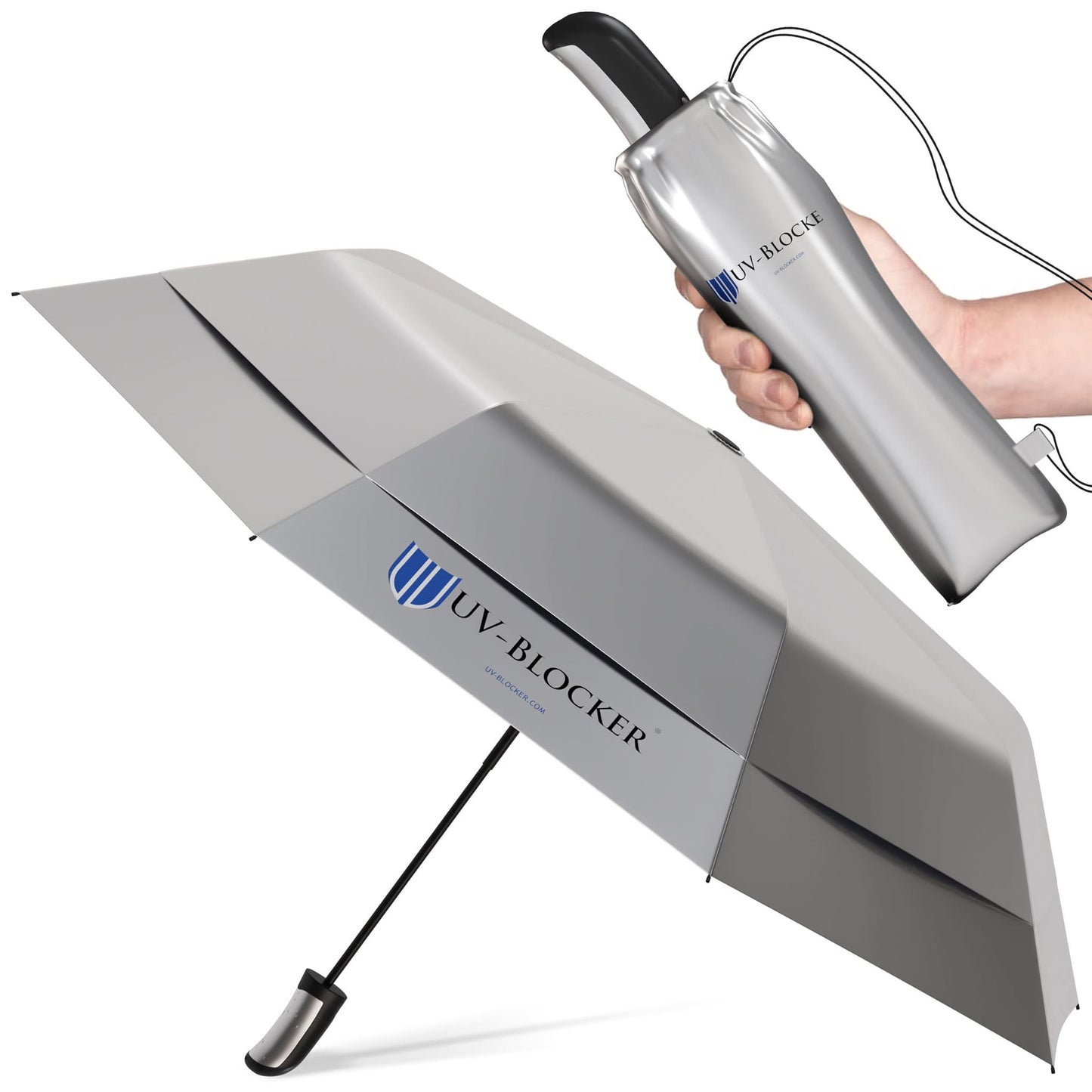 Large folding sun umbrella for 2 travelers