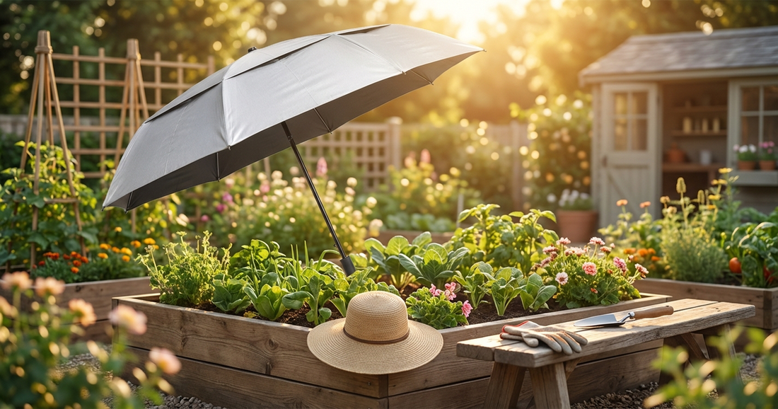 UV umbrella for gardening