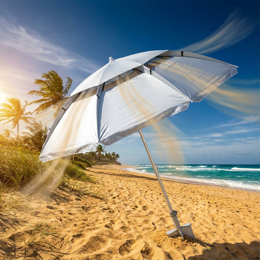Wind-Proofing Your Shade: Why Most Beach Umbrellas Fail (And How to Fix It)