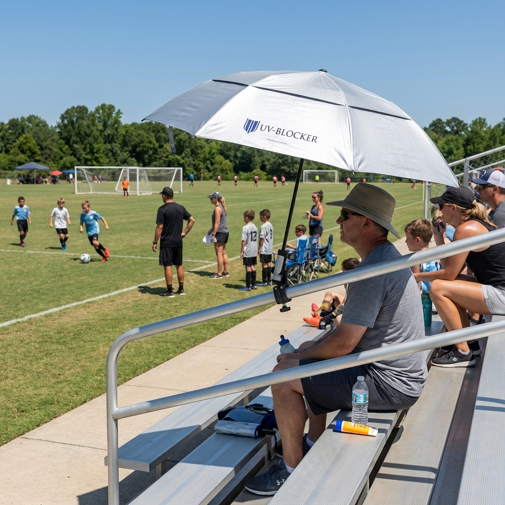Stadium Umbrella Guide: Beat 140°F Bleachers With Clamp-On Shade