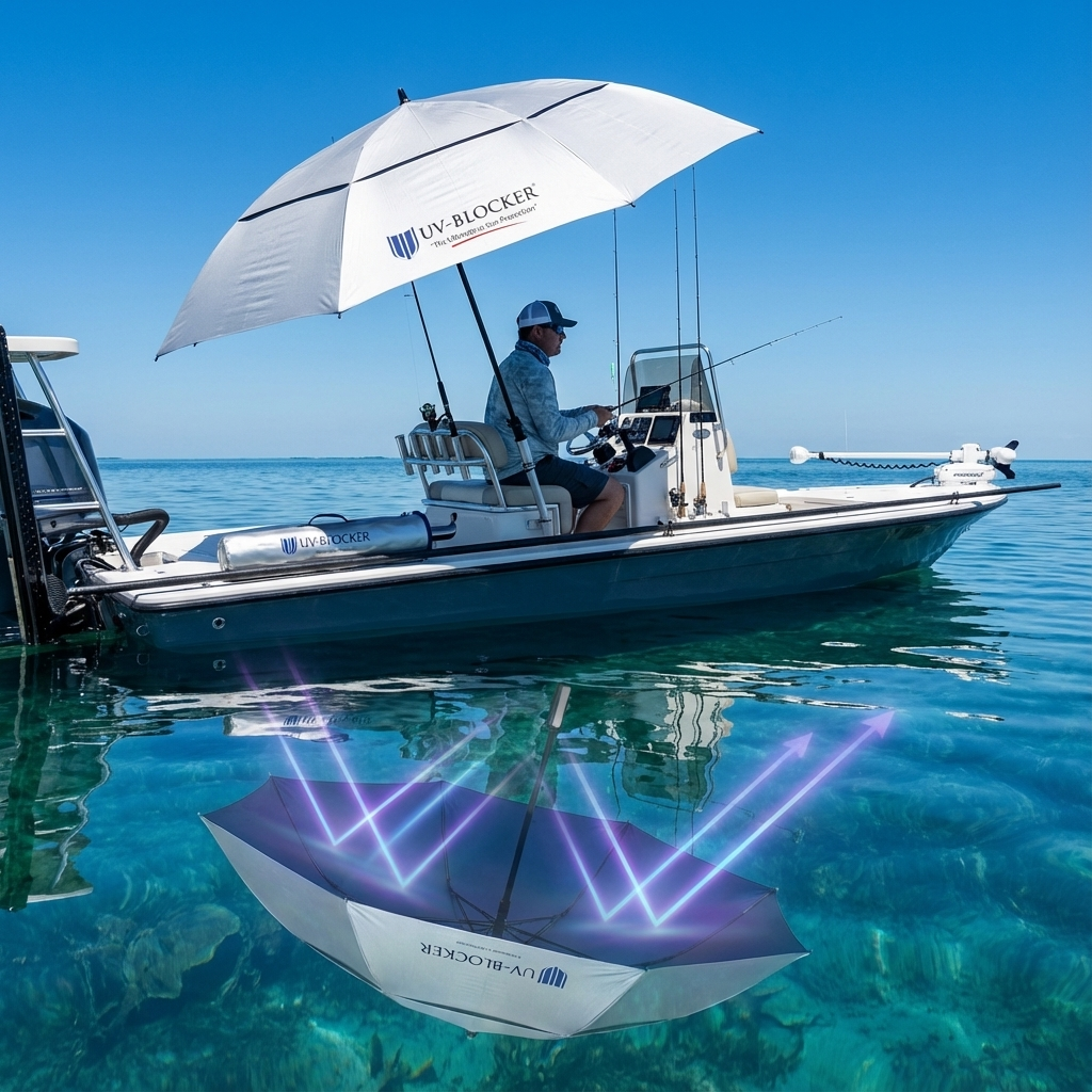 Fishing Umbrella Guide: Beat the 1.5x UV Reflection From Water