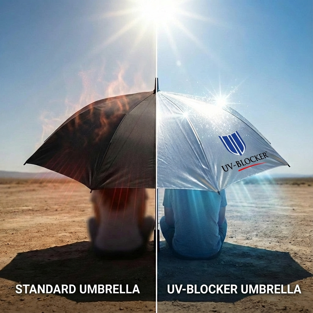 Black vs. Silver: The Hidden Physics That Make One Umbrella 15°F Cooler