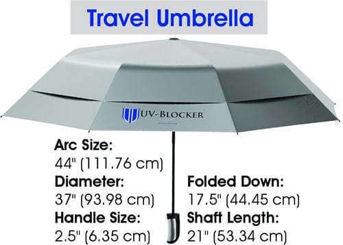 44 Travel Umbrella - UV-BLOCKER