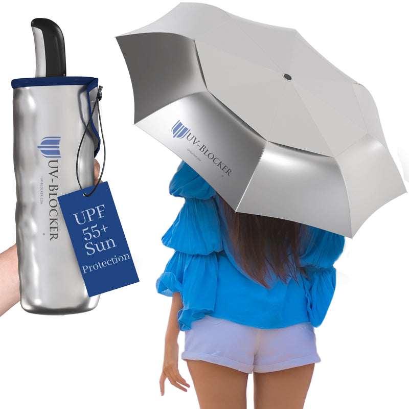 Compact UV-blocker umbrella for sun protection