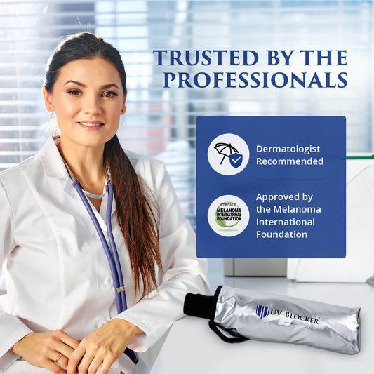 Dermatologist recommends small sun umbrella