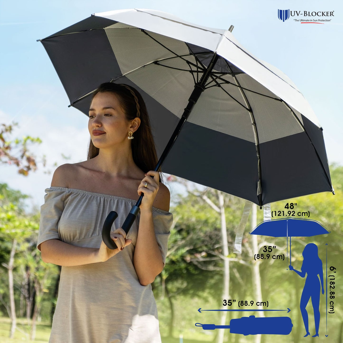 UV-Blocker Fashion Sun Umbrella Dimension